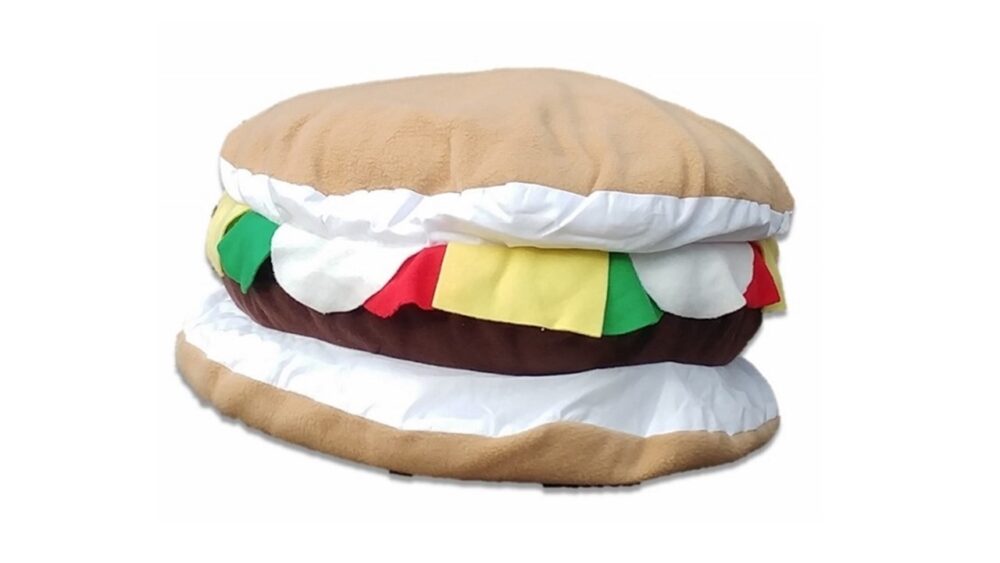 Supreme Accents Cheeseburger Pillow