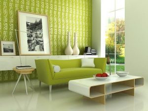 Greenery with Mid Century Modern Decor Photo provided by IDesign Arch