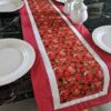 Supreme Accents Strawberry Patch Red 51 inch Table Runner