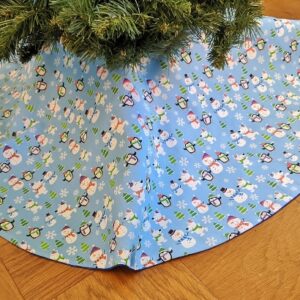 Supreme Accents Snowman and Friends Tree Skirt 46 inches