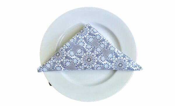 Supreme Accents Blue & White Bloomsy Napkin