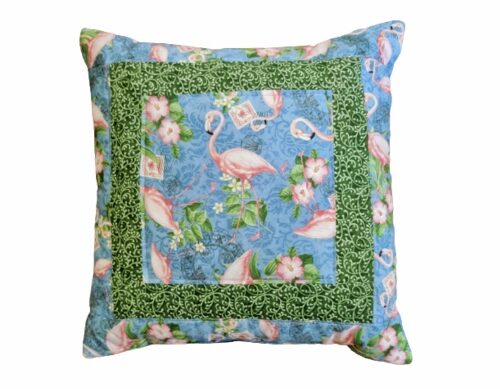 Supreme Accents Flamingo Green 18 inch Pillow