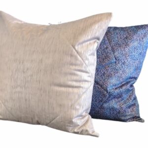 Supreme Accents Silver Blue Leaf Duo Accent Pillow