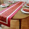 Supreme Accents Strawberry Patch Red 71 inch Table Runner