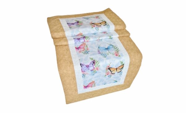 Supreme Accents Whispering Butterflies Sunny Table Runner 51 inches