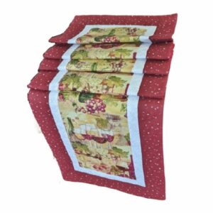 Supreme Accents Wine Time Burgundy Table Runner 71 inche