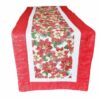 Supreme Accents Christmas Poinsettias Red 51 inch Table Runner