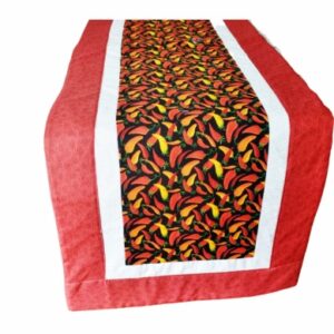 Supreme Accents Chili Pepper Red Table Runner 51 inches Long