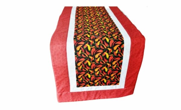 Supreme Accents Chili Pepper Red Table Runner 51 inches Long