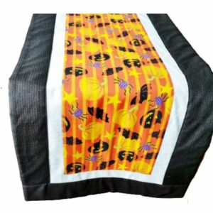 Supreme Accents Halloween Happiness Black Table Runner 51 inches