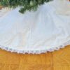 Supreme Accents Snowy Lace Tree Skirt 48 inches