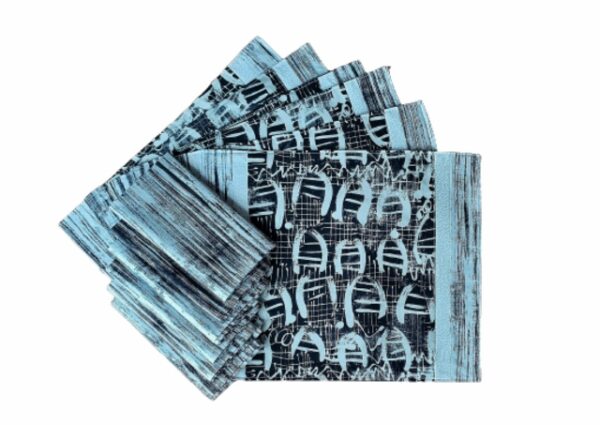 Supreme Accents Graffiti Placemat and Napkin Set of 6