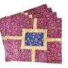 Supreme Accents Country Birds Quilted Place mat Set of 4 Fancy farmhouse place mats for farmhouse place settings