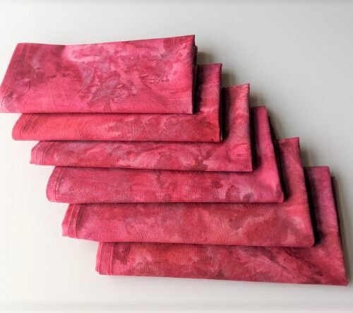 Supreme Accents Pink Batik Napkin Set of 6