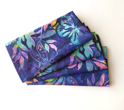 Supreme Accents Stained Glass Butterfly Napkin Set of 4