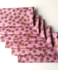 Supreme Accents Pink and Gold Napkins Set of 6