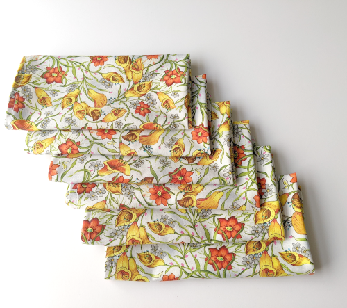 Supreme Accents Retro Wildflowers Napkin Set of 6