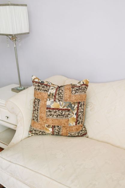 Supreme Accents Urban Leaf Brown Accent Pillow