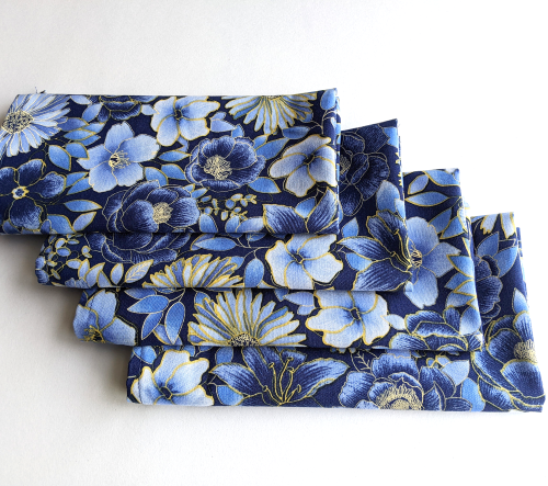 Supreme Accents Midnight Floral Napkin Set of 4