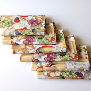 Supreme Accents Fruit and Cheese Dinner Table Napkin Set of 6