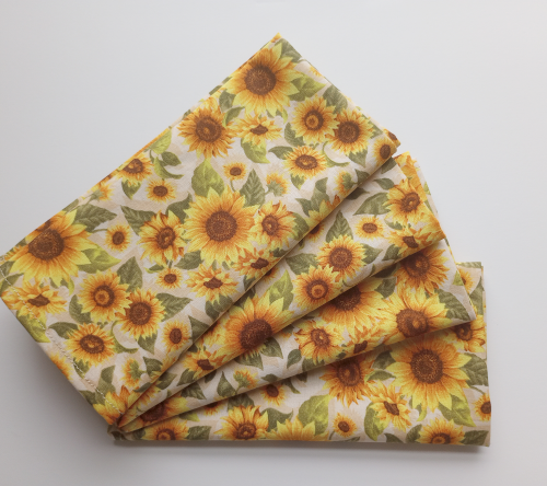 Supreme Accents Sunflowers Dinner Table Napkins Set of 4