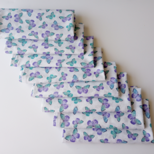 Supreme Accents Floating Butterfly Napkin Set of 8