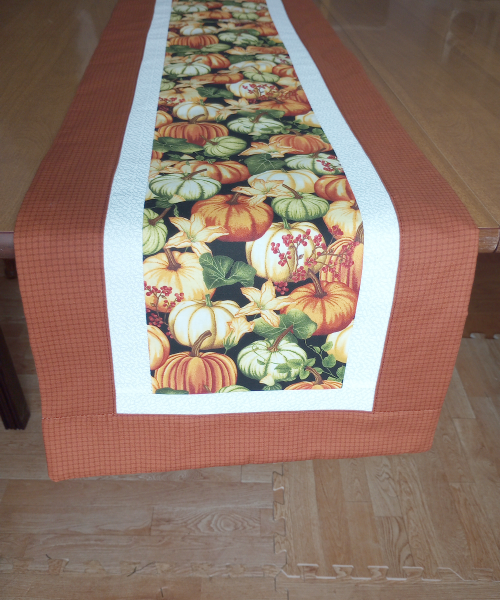 Supreme Accents Pumpkin Table Runner Brown 51 inch