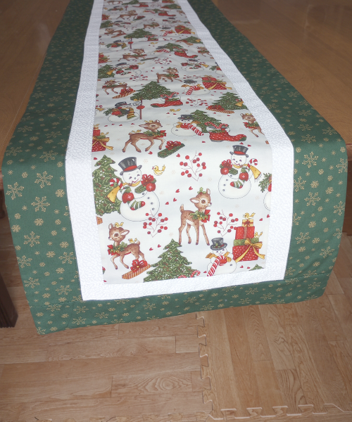 Supreme Accents Winter Joy Table Runner Green 71 inch
