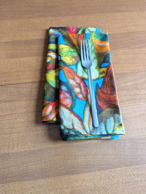 Supreme Accents Artistic Fall Leaf Dinner Table Napkins