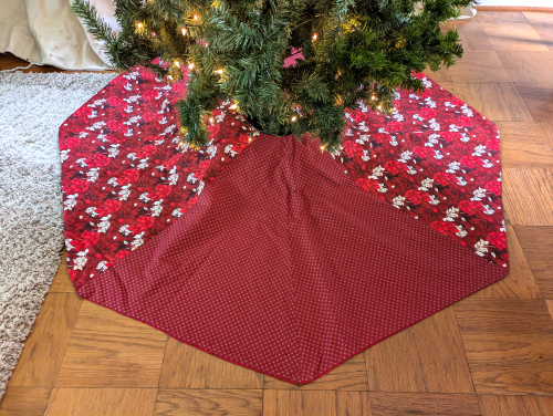 Supreme Accents Red Poinsettia 60 in Tree Skirt