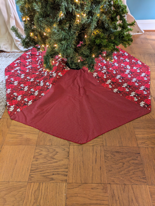 Supreme Accents Red Poinsettia 60 in Tree Skirt