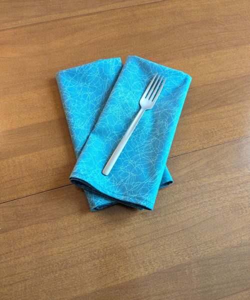 Supreme Accents Serenity Blue Dinner Table Napkins