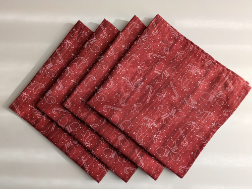 Supreme Accents Red Rustic Dinner Table Napkins