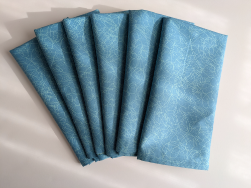 Supreme Accents Serenity Blue Dinner Table Napkins Set of 6