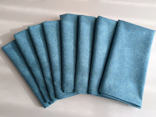 Supreme Accents Serenity Blue Dinner Table Napkins Set of 8