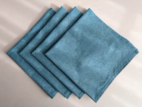 Supreme Accents Serenity Blue Dinner Table Napkins