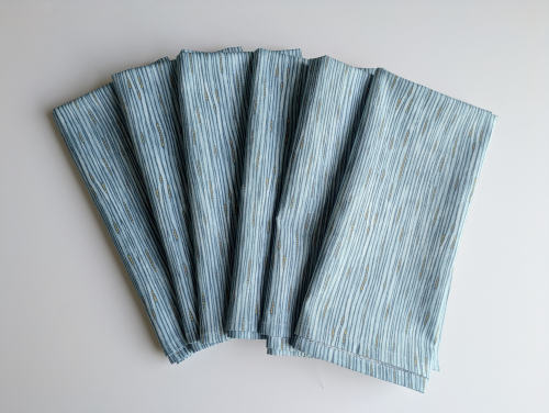 SupremeAccents_Tranquility Blue dinner table napkins set of 6