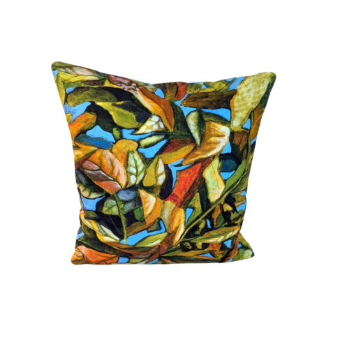 Supreme Accents Artistic Leaf Throw Pillow