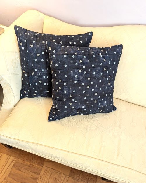 Supreme Accents Falling Snowflakes Accent Pillow Set