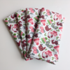 Supreme Accents Hats and Mittens Dinner Table Napkins Set of 4