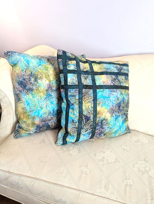 Supreme Accents Batik Colorful Throw Pillow Duo