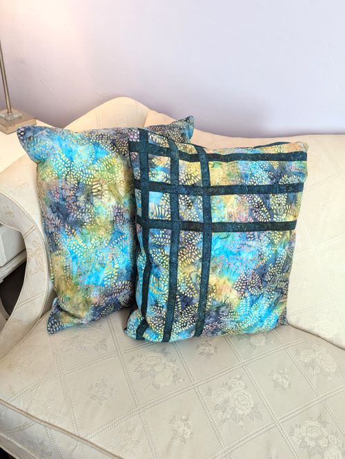 Supreme Accents Batik Colorful Throw Pillow Duo