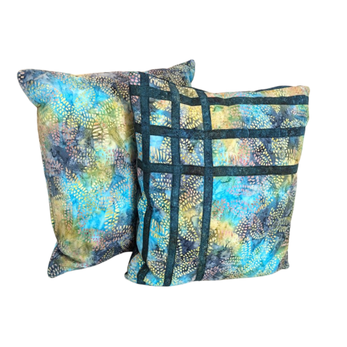 Supreme Accents Batik Colorful Throw Pillow Duo