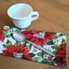 Supreme Accents Fresh Poinsettia Dinner Table Napkins