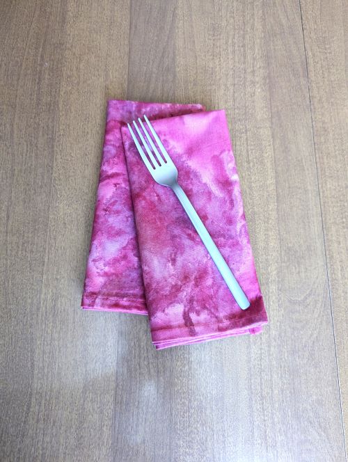 Supreme Accents Pink Batik Dinner Table Napkins