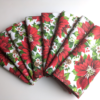 Supreme Accents Fresh Poinsettia Dinner Table Napkins Set of 8