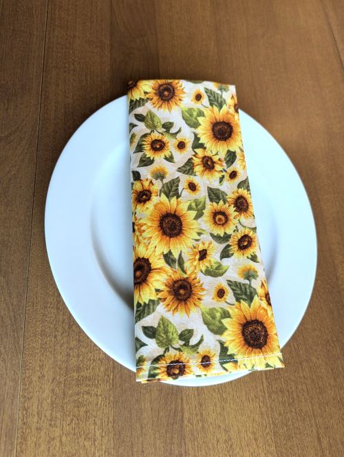 Supreme Accents Sunflowers Dinner Table Napkins