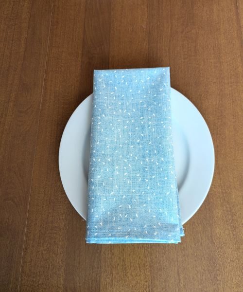 Supreme Accents Dust Blue Dinner Table Napkins Decorative napkins Dining napkins Cotton Table Napkins Cotton napkins