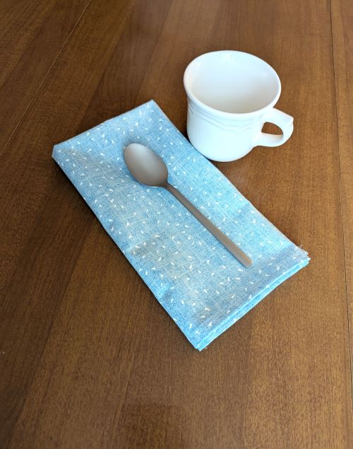 Supreme Accents Dust Blue Dinner Table Napkins Decorative napkins Dining napkins Cotton Table Napkins Cotton napkins