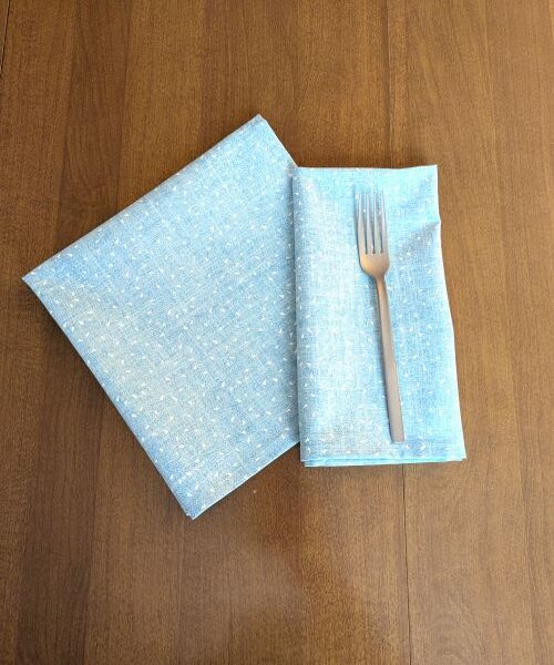 Supreme Accents Dust Blue Dinner Table Napkins Decorative napkins Dining napkins Cotton Table Napkins Cotton napkins